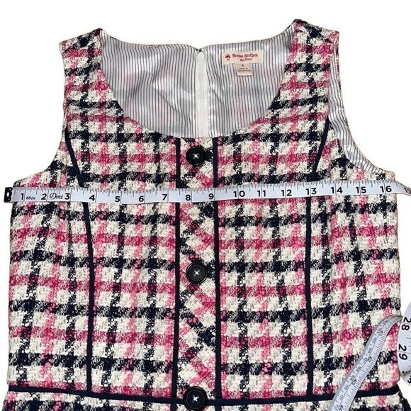 Brooks Brothers Red Fleece Feminine Tweed Plaid Cocktail Dress Womens 4 - Picture 7 of 12